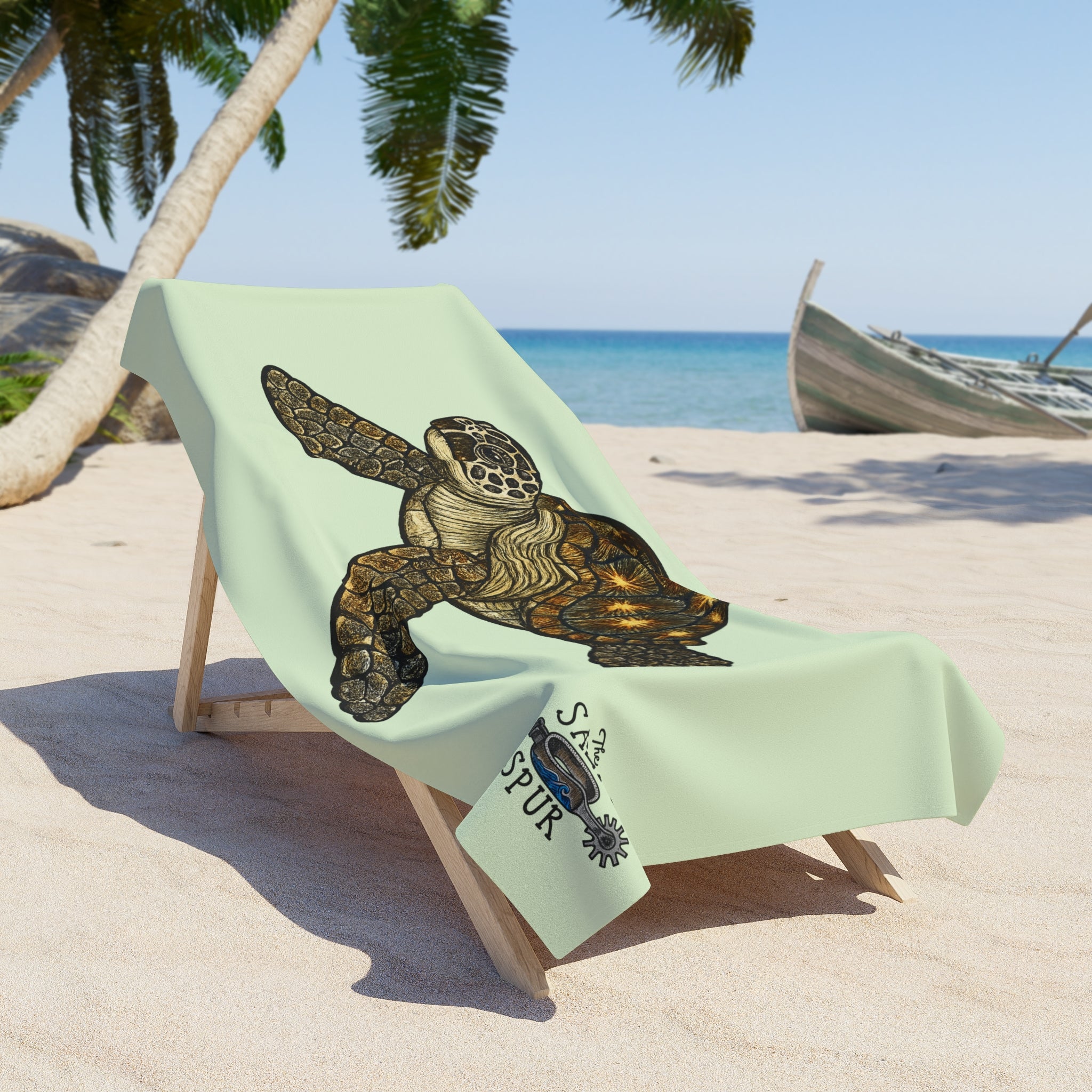 Seaside Sal Beach Towel