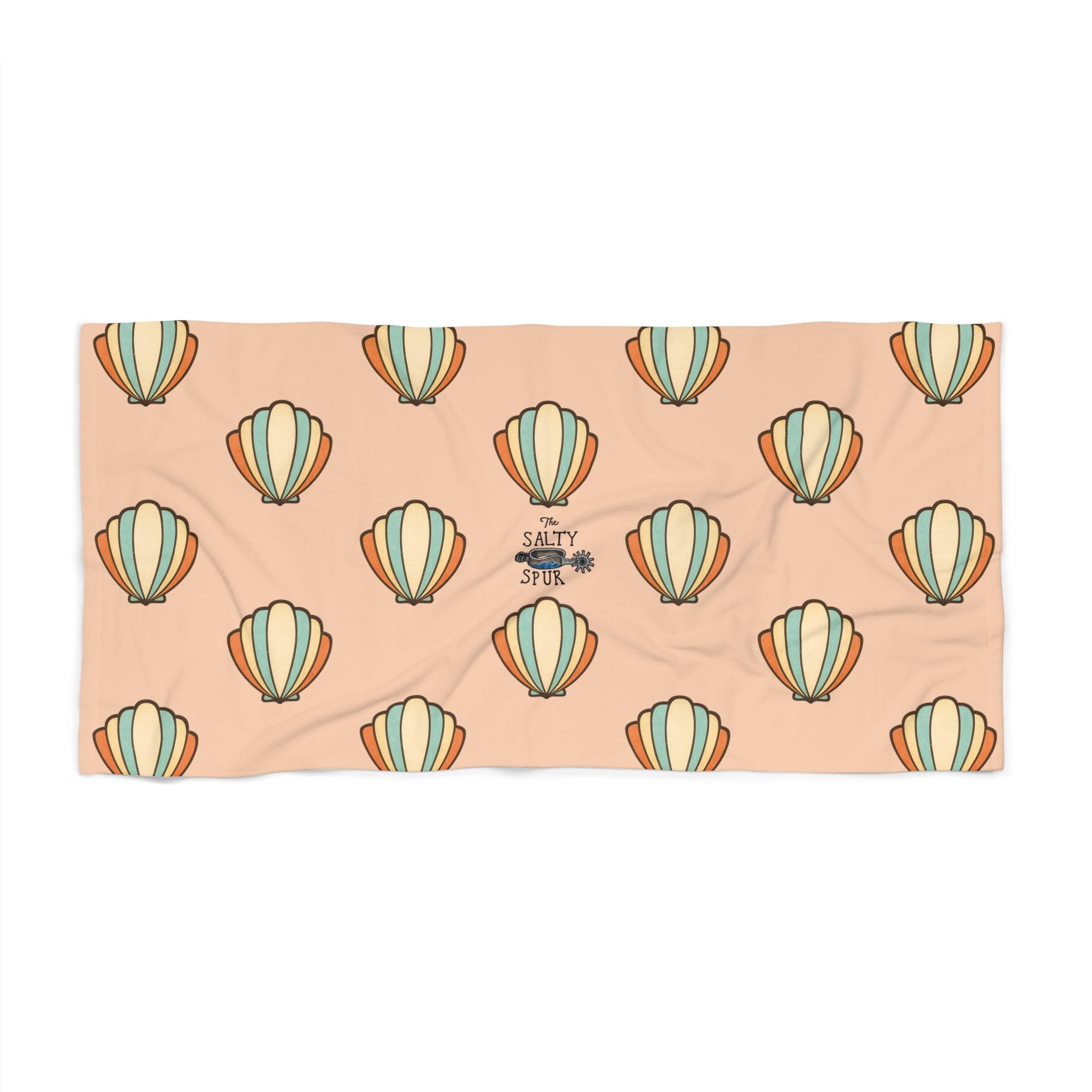 Retro Seashell Beach Towel