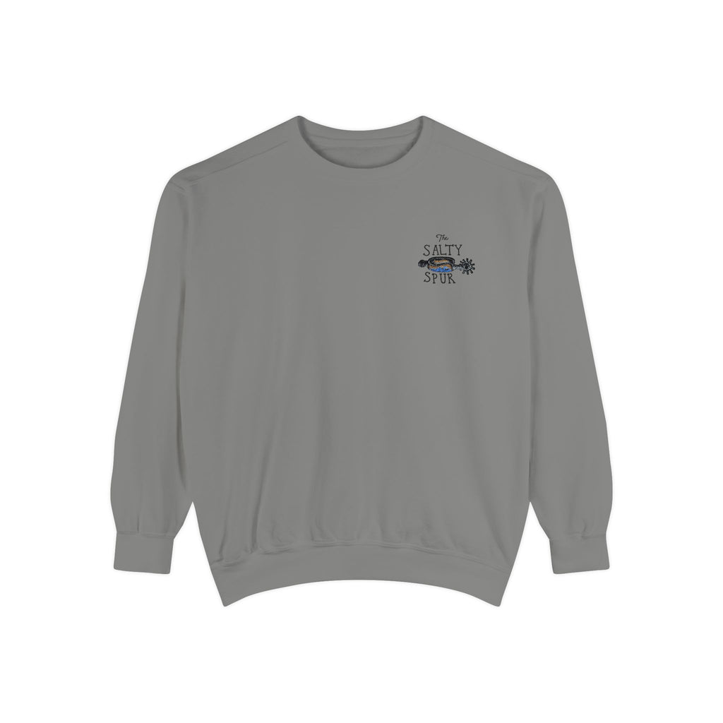 The Salty Spur Embroidered Crewneck Sweatshirt