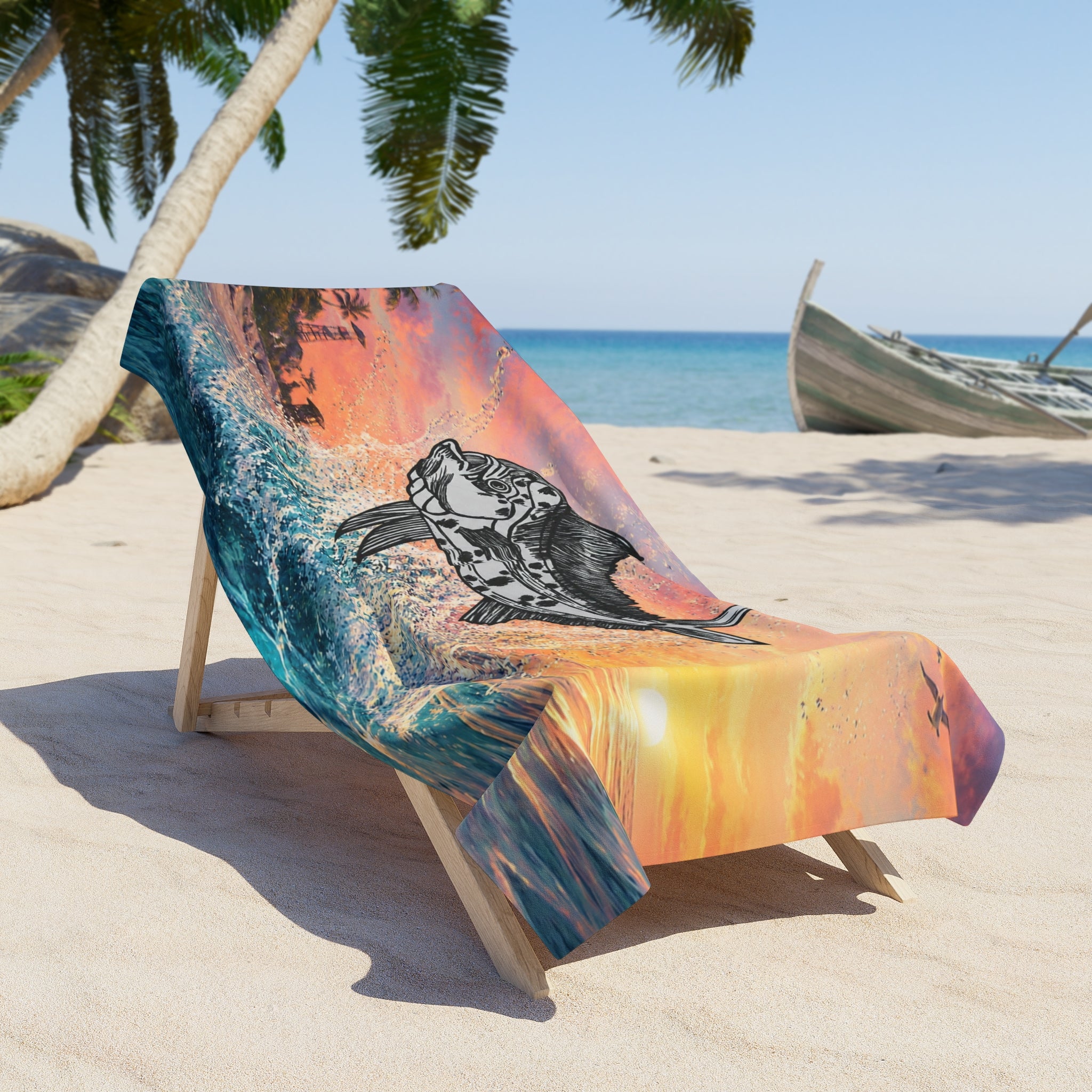 Mahi Mahi Sunset Towel