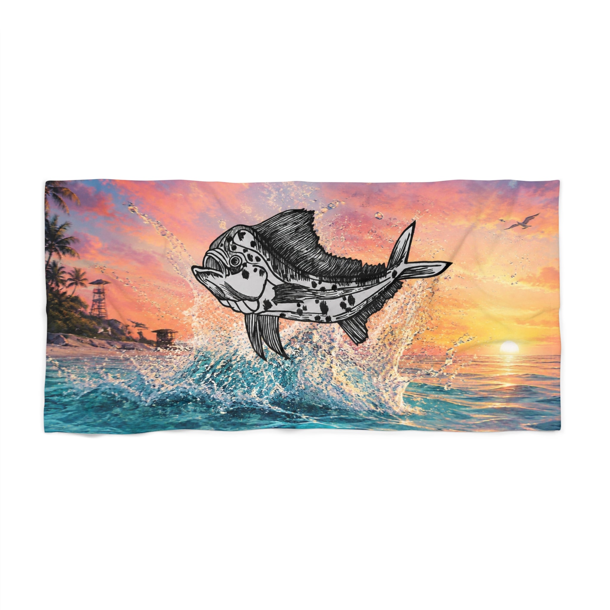 Mahi Mahi Sunset Towel