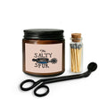 The Salty Spur Candle Set — Small Scented Jar with Matches & Wick Trimmer