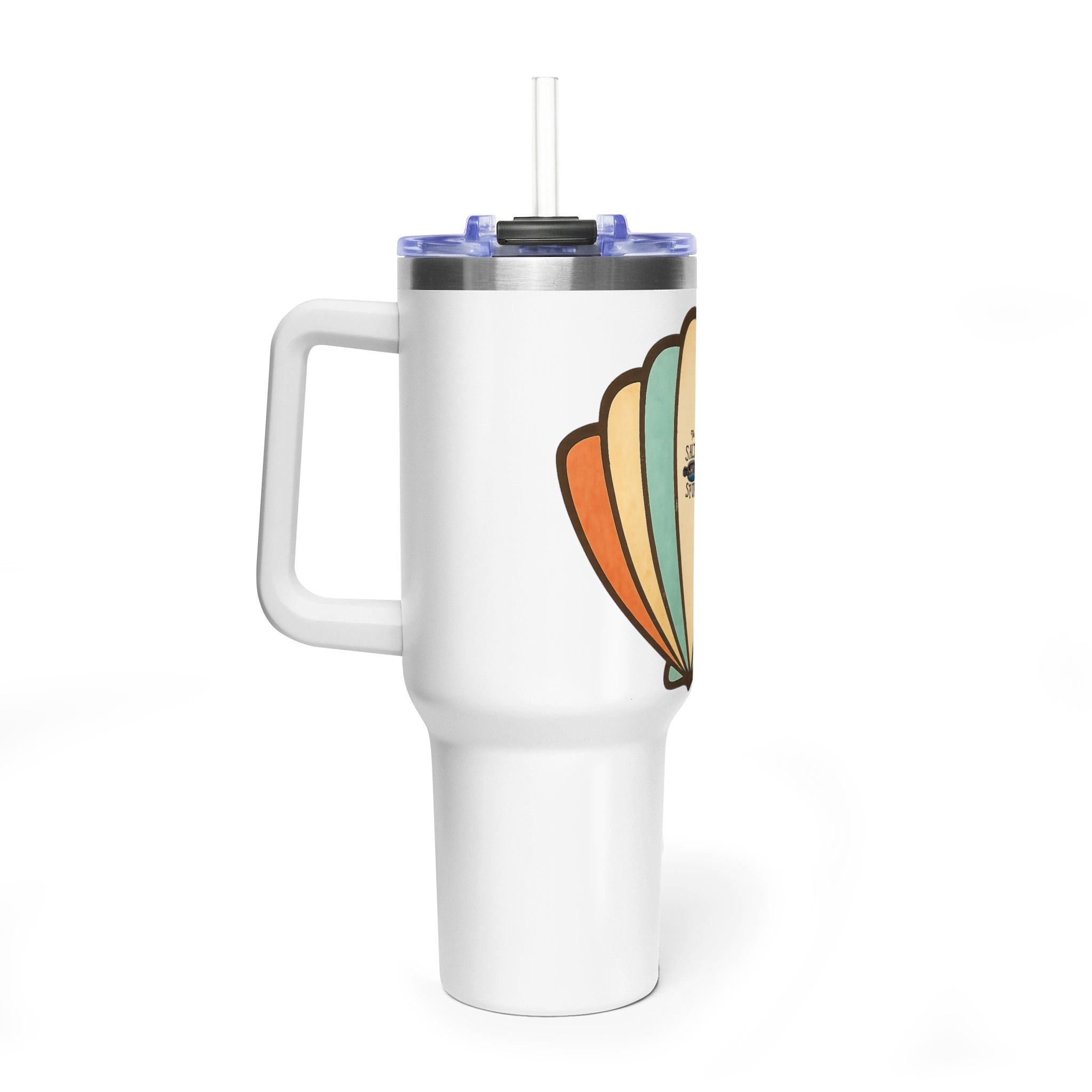 Retro Seashell 40oz Tumbler