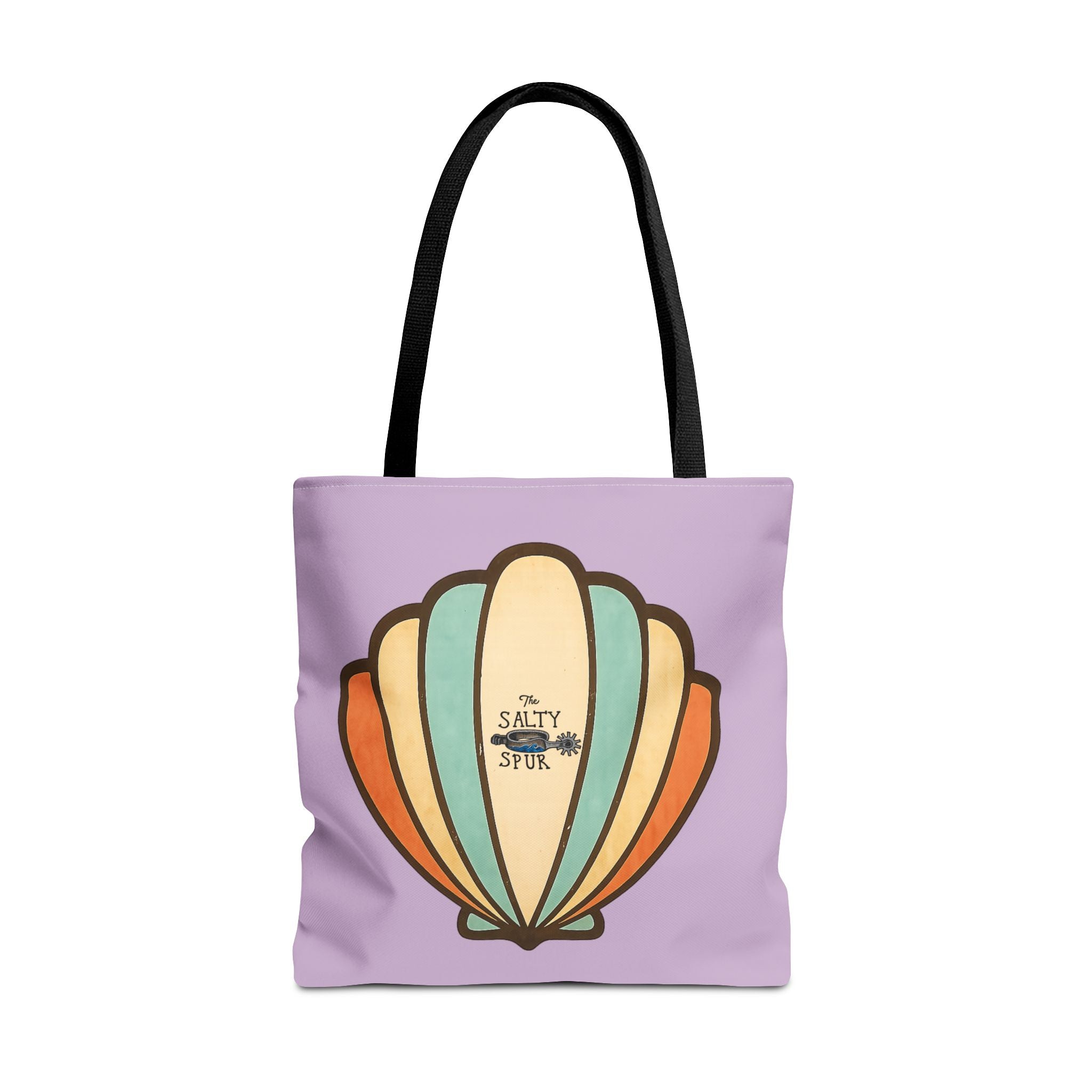 Salty Spur Retro Seashell Tote Bag