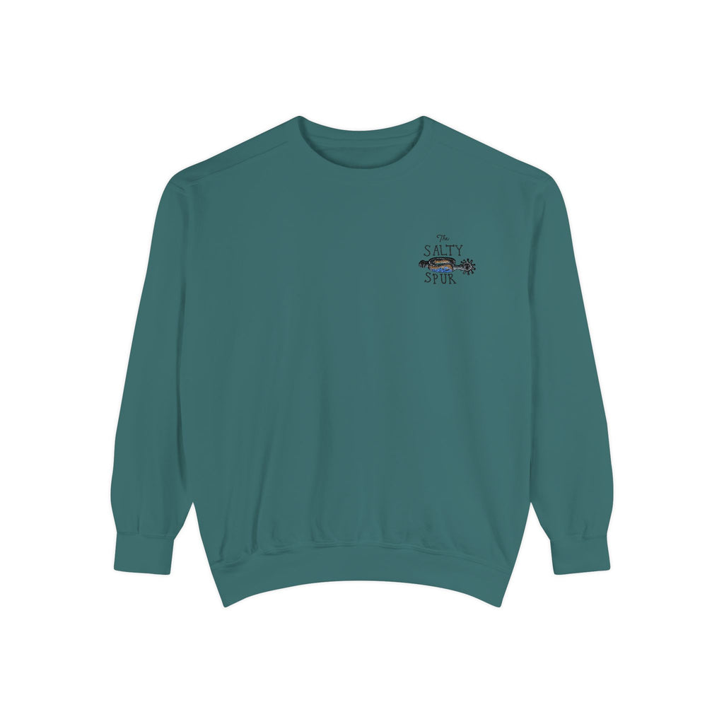 The Salty Spur Embroidered Crewneck Sweatshirt